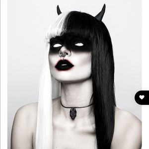 Rogue and wolf Lilith skull choker
